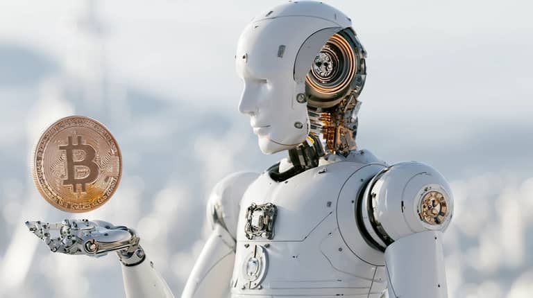 btc bitcoin ai robot budoucnost technologie usa midjourney nahledovy obrazek