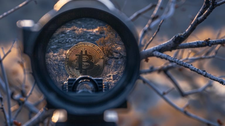 bitcoin hledacek cil cena lov rust