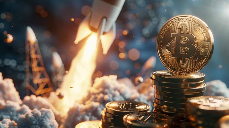 bitcoin kurz cena raketa etf mince růst