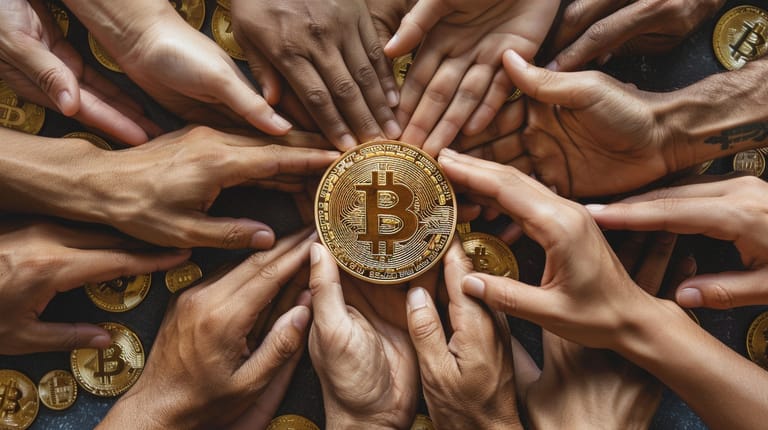 btc ruce mince podpora