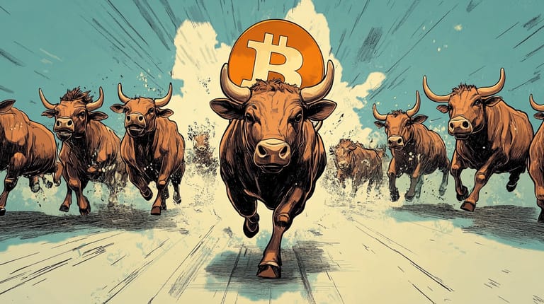 bitcoin btc býci běh trh