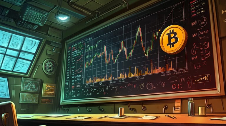 bitcoin btc graf cena analýza dalle