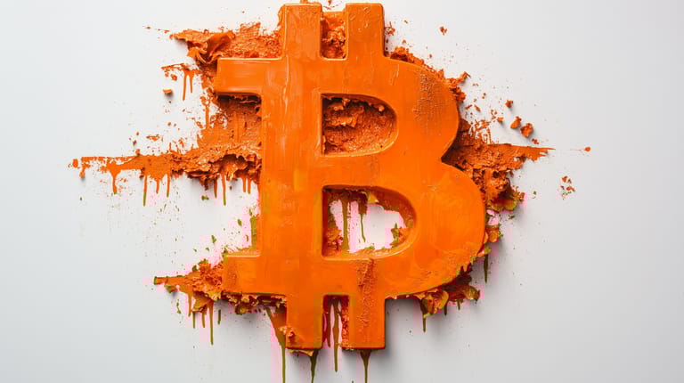 bitcoin btc logo Midjourney