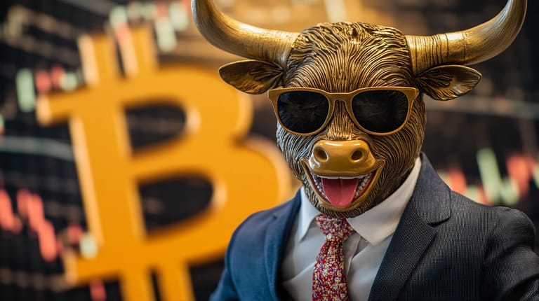 bitcoin btc byci graf růst midjourney