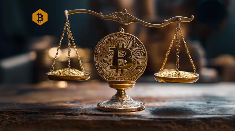 bitcoin btc váhy zlato opce midjourney