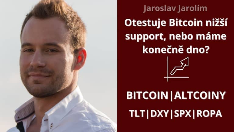 Bitcoin live stream – otestuje Bitcoin nižší support, nebo máme konečně dno?