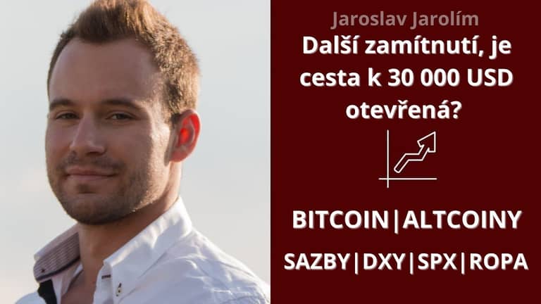 Bitcoin live stream – další zamítnutí, je cesta k 30 000 USD otevřená?