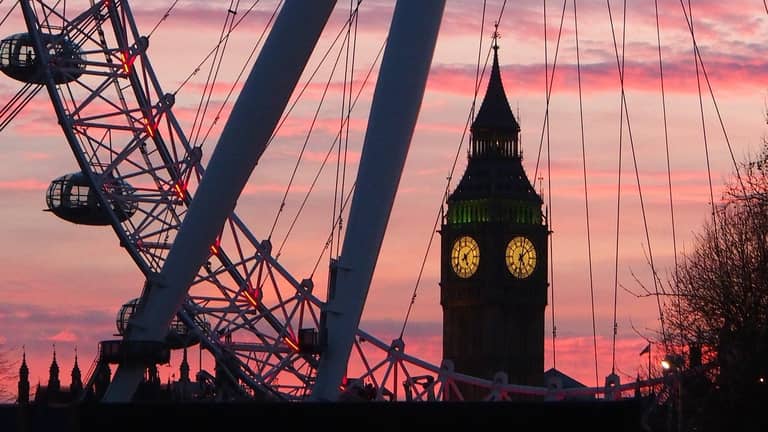 london eye big ben tower