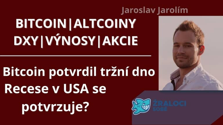 Bitcoin live stream – bitcoin potvrdil tržní dno, recese v USA se potvrzuje?