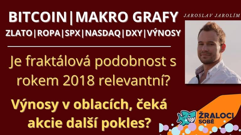 Bitcoin live stream – Fraktálová podobnost s rokem 2018 – Výnosy v oblacích, čeká akcie pokles?