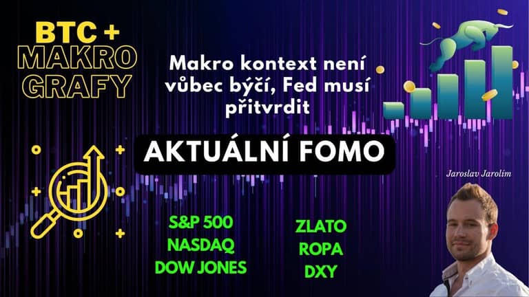 15.01.23 Video analýza: Bitcoin + makro grafy – FOMO – Makro kontext není býčí – Fed musí přitvrdit