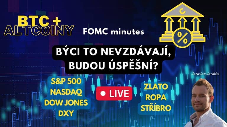 Bitcoin live stream – Býci to nevzdávají, budou úspěšní? – FOMC minutes
