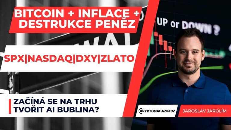 28.05.23: Bitcoin + inflace + destrukce peněz | Začíná se na trhu tvořit AI bublina?