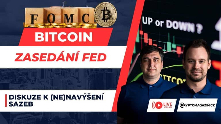 🔴Live stream – Zasedání Fed | Diskuze k nenavýšení úrokových sazeb | Bitcoin