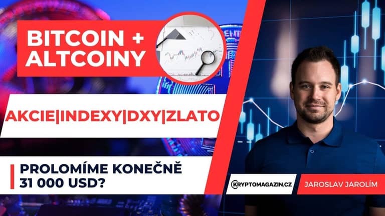 🔴Live stream – Prolomí bitcoin těch 31 000 USD? | Rozbor altcoinového a akciového trhu