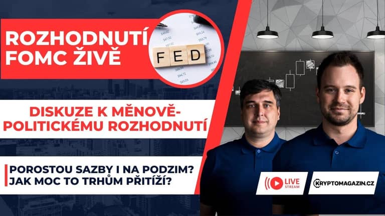 🔴Live stream – Diskuze k rozhodnutí FOMC | Jak moc růst sazeb trhům přitíží?