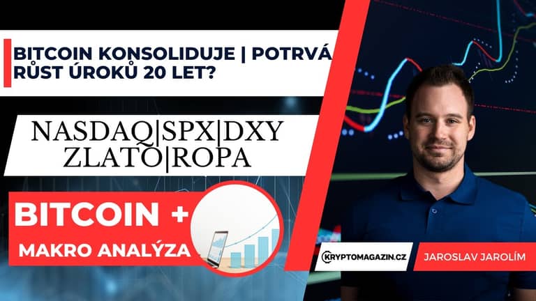 Analýza: Bitcoin konsoliduje | Potrvá růst úroků i 20 let? | Powell v Jackson Hole