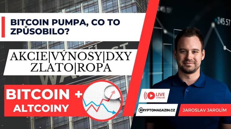 🔴Bitcoin pumpa, co to způsobilo? Akcie a komodity na vzestupu