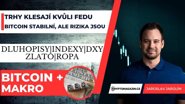Analýza: Trhy klesají kvůli Fedu | Bitcoin je stabilní, ale rizika jsou