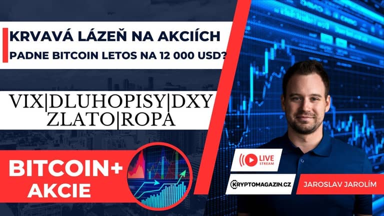 🔴Krvavá lázeň na akciích | Padne bitcoin letos na 12 000 USD?