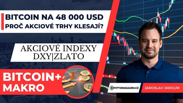 Analýza📈: Bitcoin a target na 48 000 USD | Proč akciové trhy klesají?