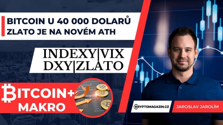 Analýza📈: Bitcoin u 40 000 dolarů | Zlato vytvořilo nové historické maximum