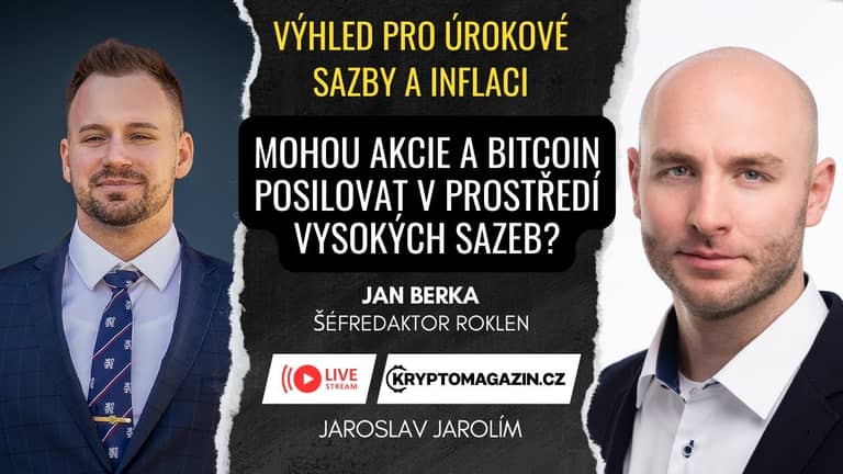 🔴Mohou akcie a bitcoin posilovat v prostředí vysokých úrokových sazeb? | Host: Jan Berka