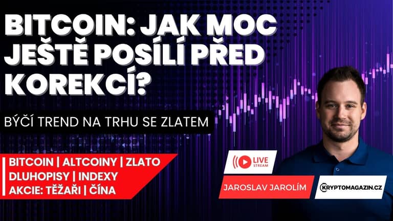 🔴Bitcoin: Jak moc ještě posílí před korekcí? | Býčí trend na trhu se zlatem