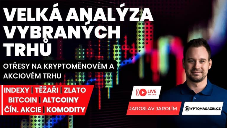 🔴Velká analýza: Otřesy na kryptoměnovém a akciovém trhu – akcie smazaly zisky z letošního roku