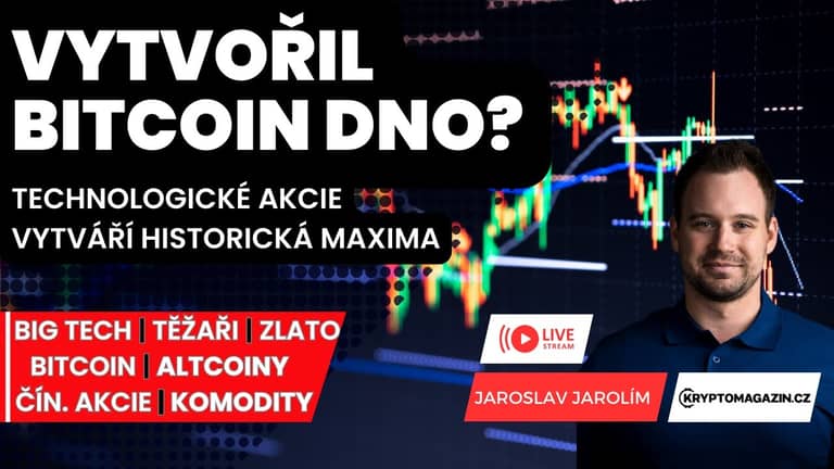 🔴Bitcoin vytvořil dno? | Technologické akcie vytváří historická maxima