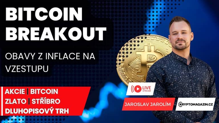 🔴Bitcoin se chystá na průlom | Zlato na 3 000 dolarů? | Obavy z inflace na vzestupu