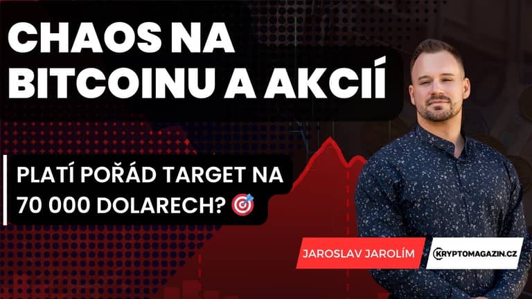 🚨📊Chaos na bitcoinu a akciích: Platí pořád target na 70 000 dolarech?