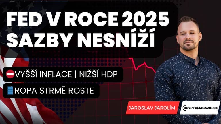 Fed v roce 2025 úrokové sazby nesníží: Vyšší inflace a nižší HDP!