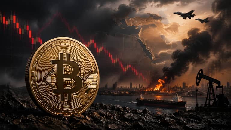 bitcoin ropa válka Irán dalle