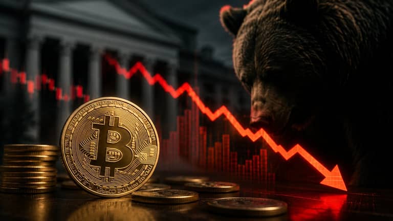 bitcoin medvěd pokles cena dalle