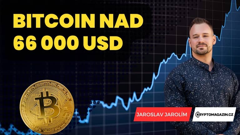 Bitcoin zpátky nad 66 000 USD: Růst ale nevydrží dlouho