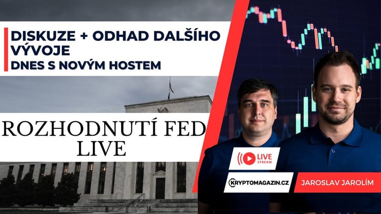🔴Rozhodnutí Fed live – Diskuze a odhad dalšího vývoje | Dnes s novým hostem