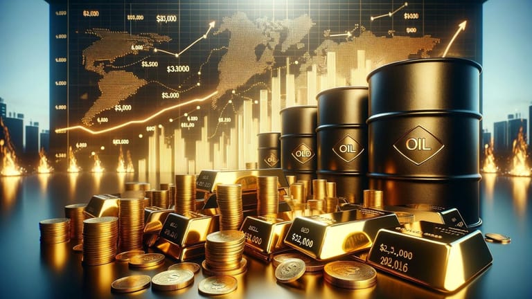 zlato ropa gold cena komodity