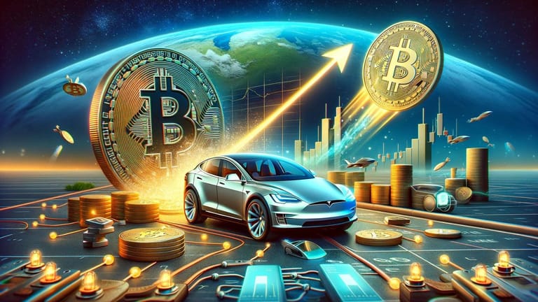 automobilka tesla nakupuje bitcoin