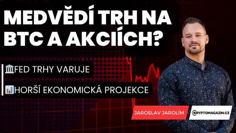 🚨Medvědí trh na bitcoinu a akciích:🏛️Fed trhy varuje | 📊Vyšší inflace s nižším růstem ekonomiky