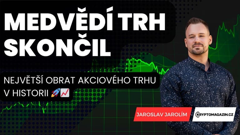 🚀Medvědí trh skončil: Největší obrat akciového trhu v historii | Bitcoin stabilní | Zlato do nebes