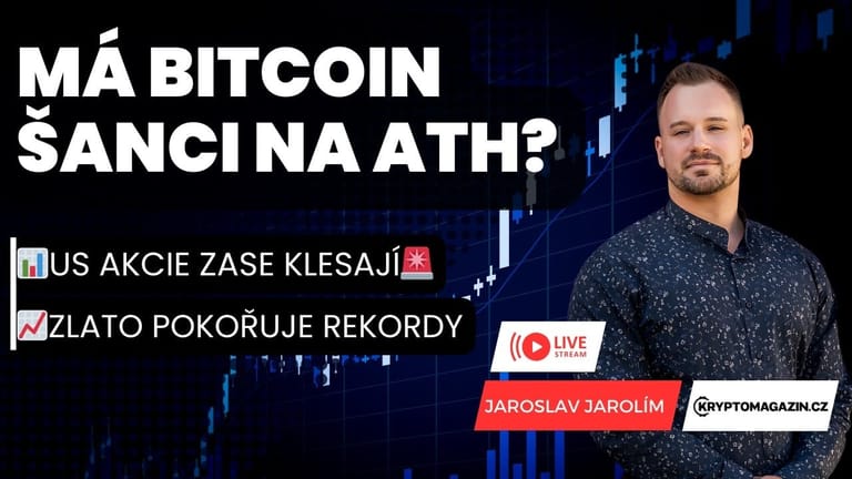 🔴Má bitcoin šanci na historická maxima? | 📊US akcie zase klesají🚨 | 📈Zlato pokořuje rekordy