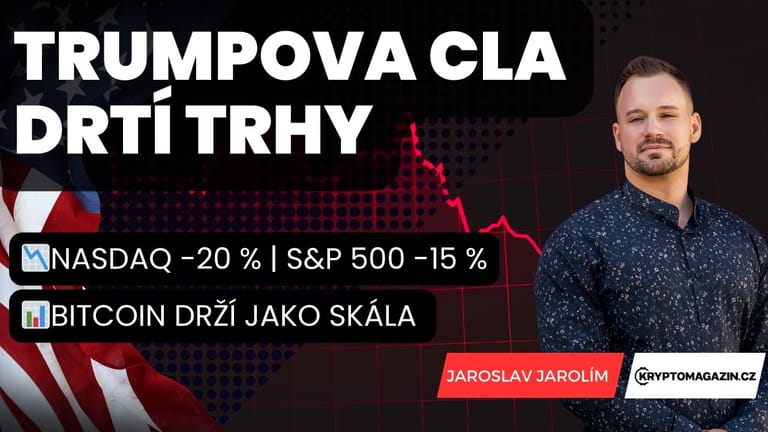 🚨Trumpova cla drtí trhy: 📉Nasdaq -20 % | S&P 500 -15 % | 📊bitcoin drží jako skála