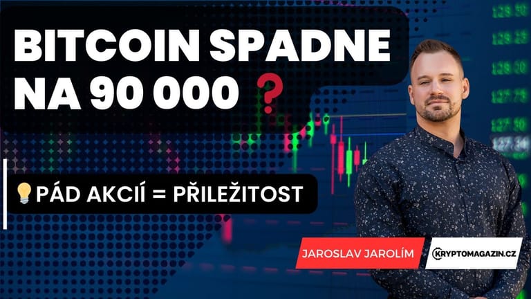 Bitcoin spadne na 90 000 USD? Pád akcií se rovná velké příležitosti
