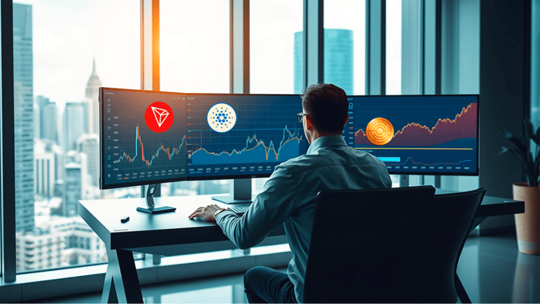 Cardano a Tron vykazují aktivitu, MTAUR získává na popularitě