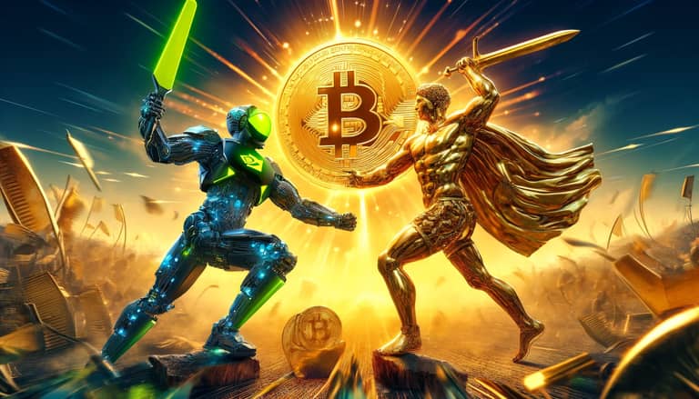Nvidia zlato a bitcoin souboj dalle
