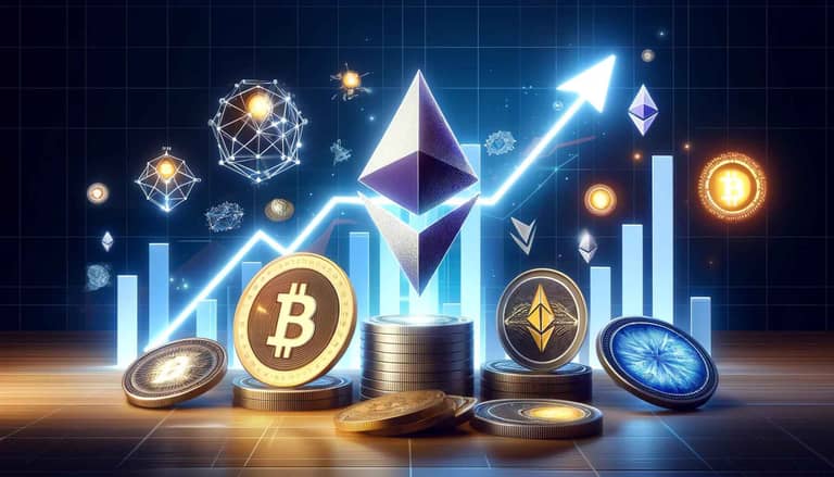 ethereum altcoiny bitcoin graf cena dalle
