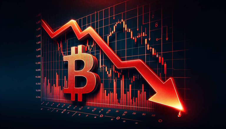 bitcoin propad graf cena dalle