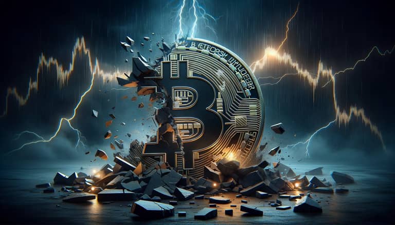 Propad ceny bitcoinu