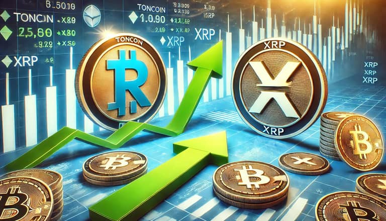 Kryptoměny XRP a Toncoin